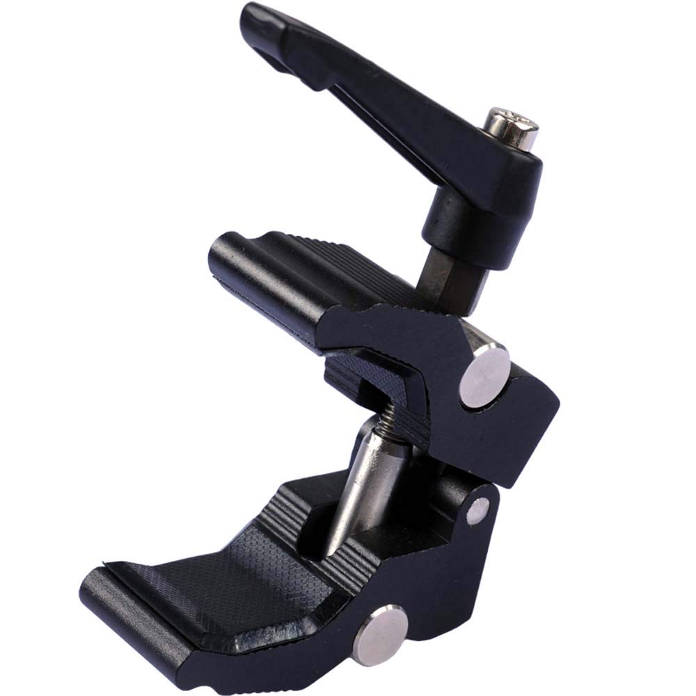 iShoot Improved Versatile All-Metal Crab Clamp Magic Hand Pliers with 1/4" & 3/8" Screw Hole, Used for Photography Camera Tripod Studio Flash Light