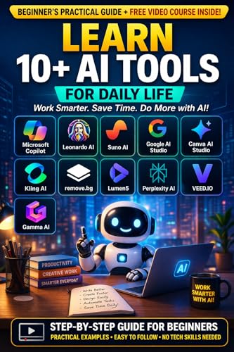 Learn 10+ AI Tools for Daily Life: Beginner’s Practical Guide (wi...