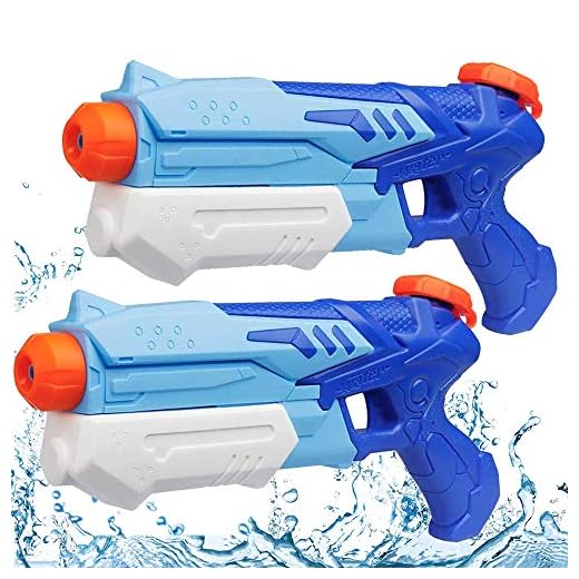 MeiGuiSha 2 Pack Water Gun Blaster High Capacity Water Blaster Squirt Toy Swimming Pool Beach Party Favors Sand Water Fighting Toy for Kids