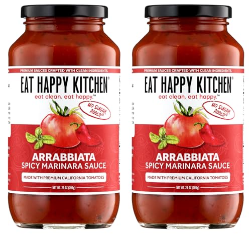 Eat Happy Kitchen Arrabbiata Spicy Marinara Sauce – Made with