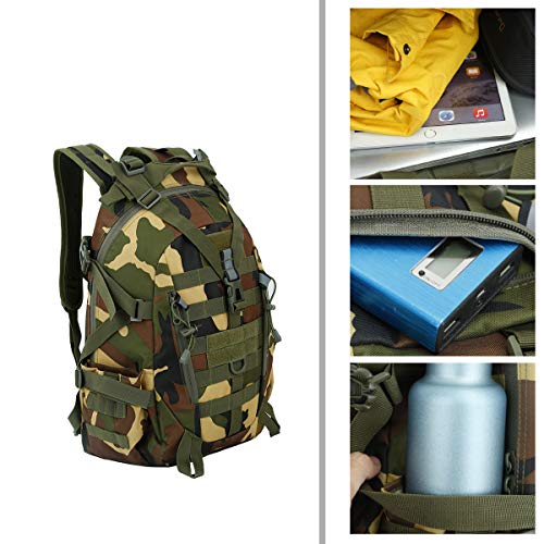 LOCAL LION Tactische rugzak voor heren, 35 l/45 l, militaire wandelrugzak, waterdicht, Molle trekkingrugzak voor… - Image 8