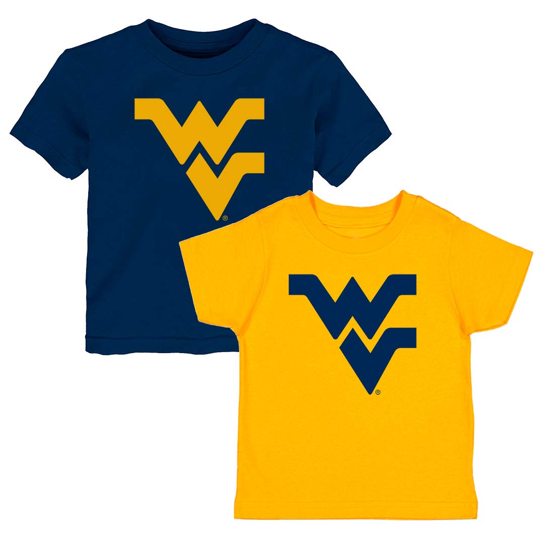 West Virginia Mountaineers Home and Away Baby/Toddler Tshirt Combo Set (2T)
