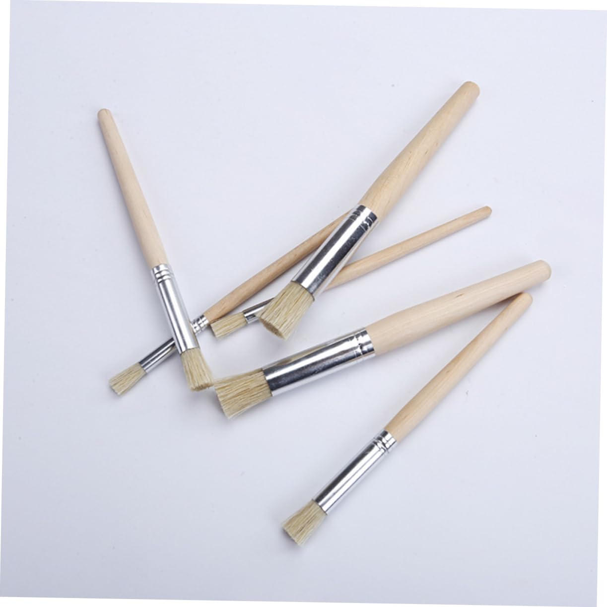 SEWACC 18stücke Teiliges Pinselset Mit Nylonhaaren Und Holzgriff Für Acryl Aquarell Und Ölgemälde Rundpinsel Für Präzises Malen Und Einfache Reinigung Für Künstler Und Bastler