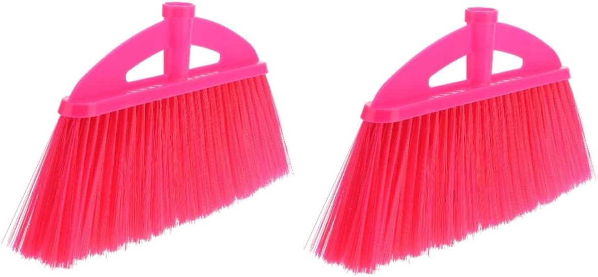 iplusmile 2pcs Broom Head Indoor Broom Asian Broom Head Broom Indoor Small Broom Head Broom Head Replacement Household Broom Head Broom Accessories Red Refill Floor Plastic Broom Parts