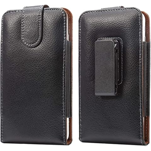 Swivel Belt Clip Case Leather Cell Phone Holster Pouch Holder for Samsung Galaxy S22 Ultra S21 Ultra S20 Plus Note 20 Ultra A03s A23 A12 A13 A32 5G, Moto G Power 2021, BLU G91 Pro, TCL 30 SE, OnePlus Cover