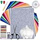 30 Farben Filzstoff 40 * 30cm Bastelfilz Farbig Filz Blätter,Filz zum Basteln,Polyester Felt Fabric Filzplatten,Vliesstoff Stoff Filzplatten,zum DIY Handwerk Nähen Manual Decoration