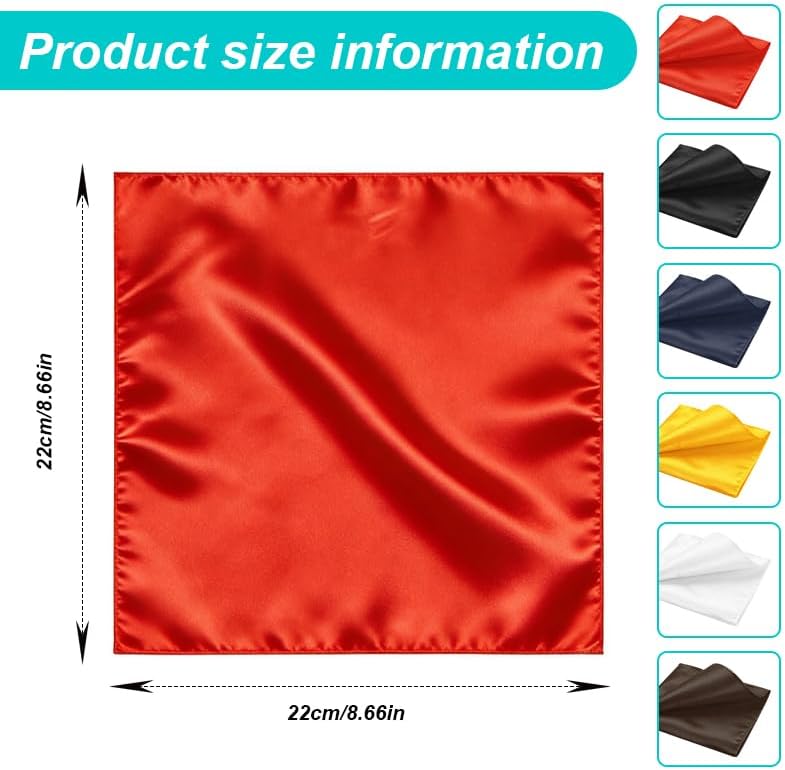 Men's Pocket Squares Handkerchiefs Solid Color
