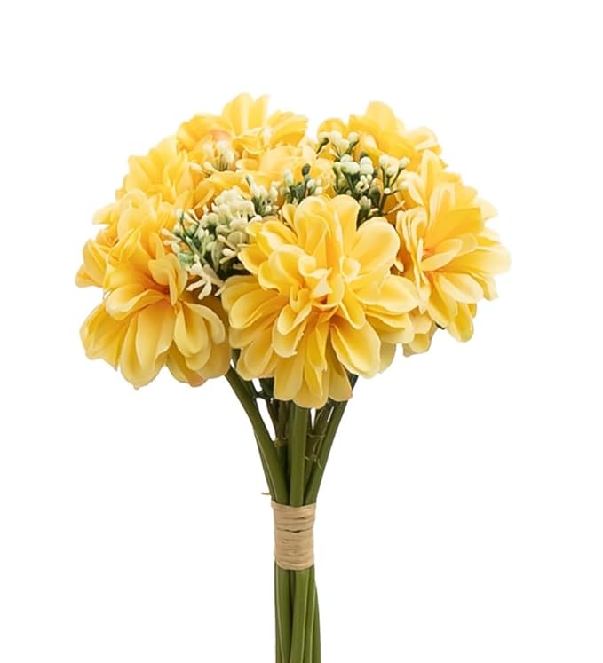 Buy VRB Dec Plastic Tm 1 Bunch Dahlia Artifical Flower Bunch Fake