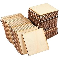 Image of Juvale 60 Pieces 2x2 Wood. Brand catalog list of Juvale. With an score of 4.0.