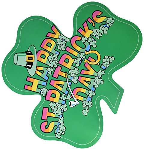 Pkgd St Patrick's Day Shamrock Cutouts (4/Pkg)