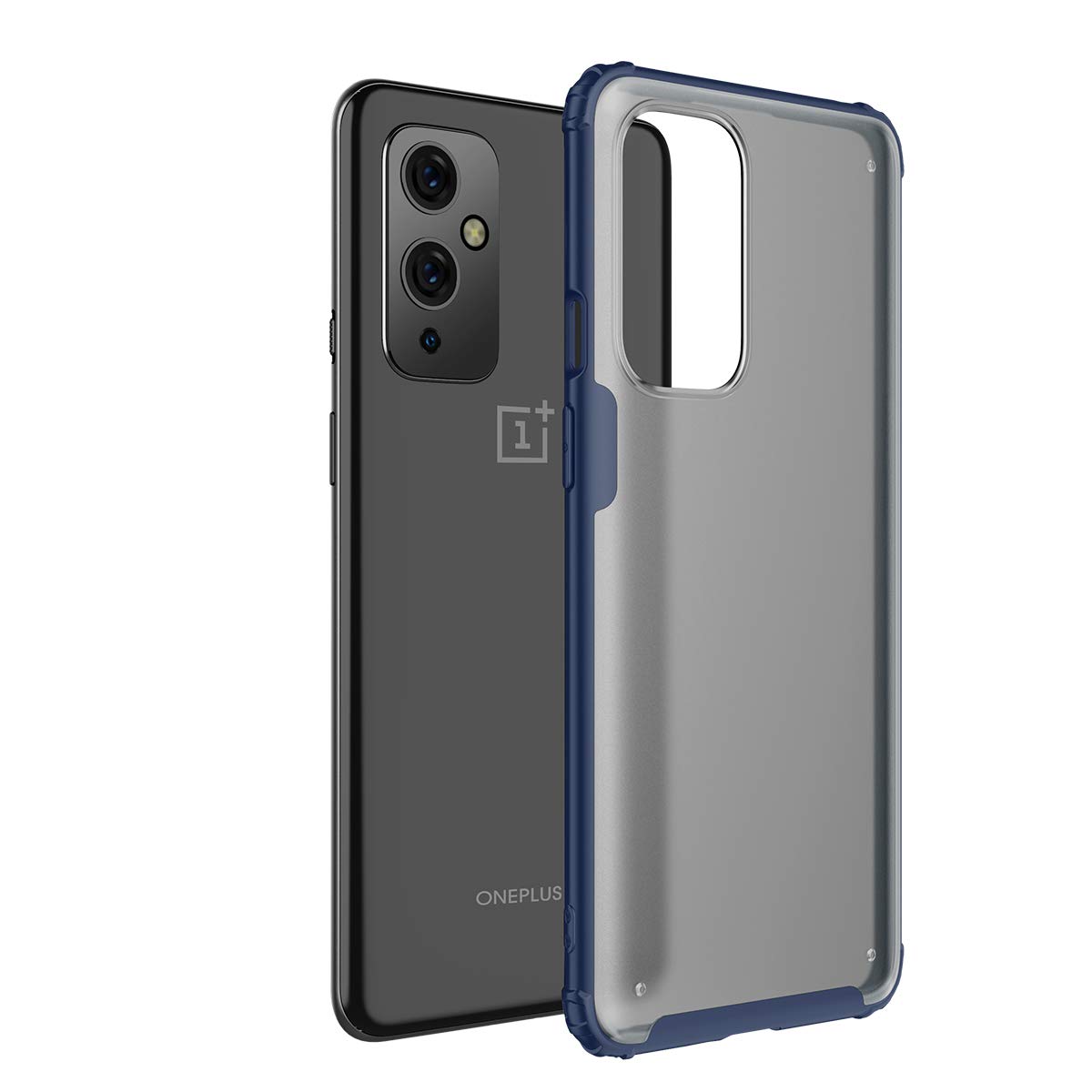 Coque OnePlus 9 en silicone bleu protection complète - 2