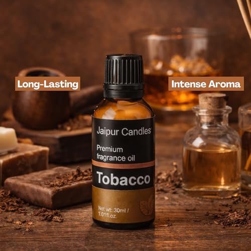 Image of Tobacco Fragrance Oil | 30 ml | Aroma Oil for Home Fragrance | Best for Aromatherapy | Use in Diffusers, Candles, Air Fresheners (30ML, Tobacco)