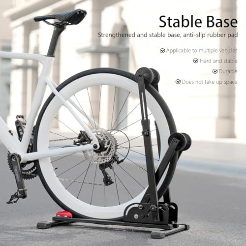 3-in-1 Fahrradständer boden,Fahrradständer mountainbike,Fahrrad ständer für 20-29 Zoll MTB & Rennräder, Heim/Garage Lagerung