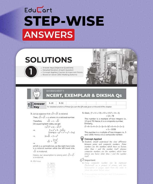Educart One-shot Mathematics Basic CBSE Class 10 Question Bank 2025-26 ...
