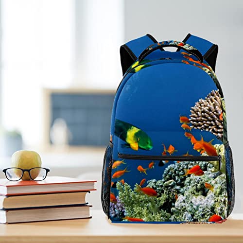 Sac à dos paysage sous-marin de corail solide pour protéger vos affaires d'école - 6
