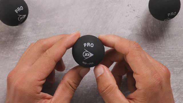 3 Stück Dunlop Squashbälle PRO Turnierball - Squashball
