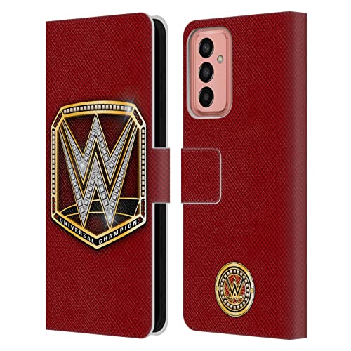 Head Case Designs Officially Licensed WWE Universal Champion Title Belts Leather Wallet Case Compatible with Samsung Galaxy M13 (2022)
