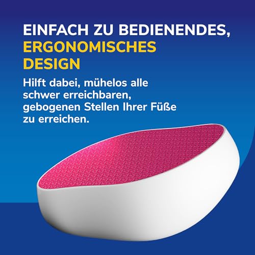Dr. Scholl’s Nano Glas Hornhautfeile - Weiche Füße in wenigen Minuten, Hornhautentferner, Special Edition Rosa, Pediküre, Geeignet für Nasse oder Trockene Füße, Hornhaut Entfernen Fuß, Fußpflege