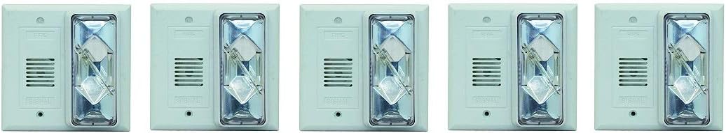 Horn Strobe, Clear, 4-1/2 in. H, 24VAC/DC