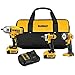 DEWALT 20V MAX* Cordless Drill Combo Kit, 3-Tool (DCK398M2)