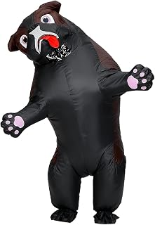 MXoSUM Inflatable Costume Adult Dog Blow up Costumes for Adults Funny Halloween Animal Puppy Cosplay Costume
