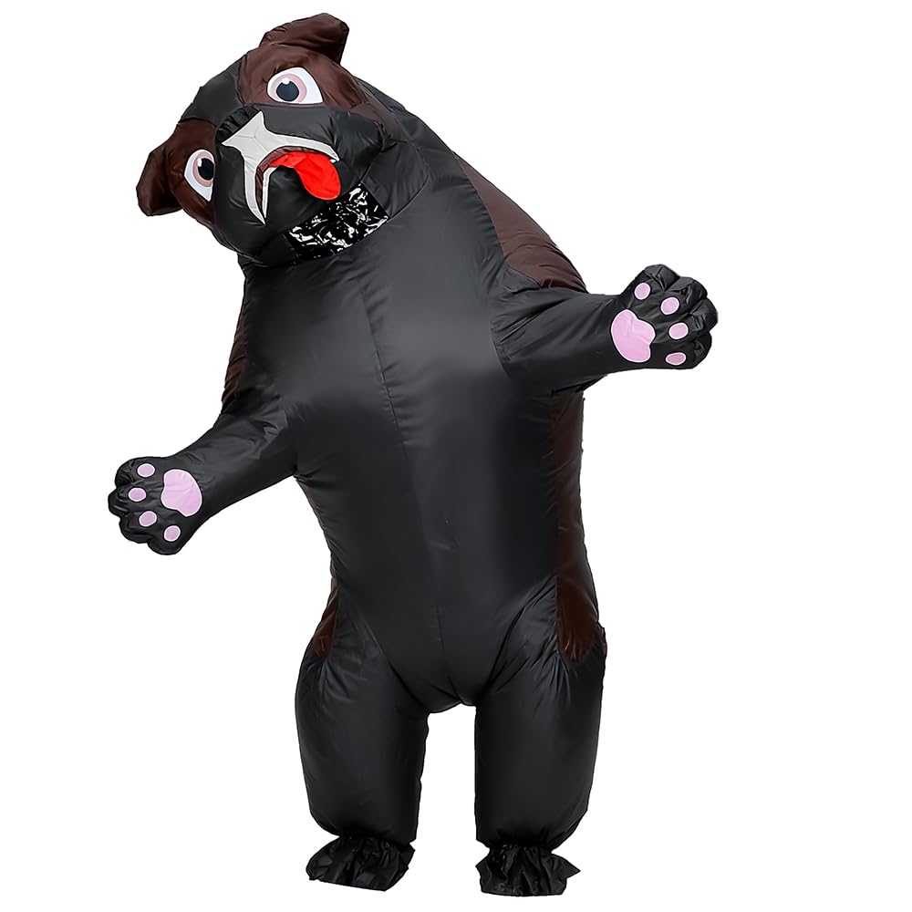 MXoSUM Inflatable Costume Adult Dog Blow up Costumes for Adults Funny Halloween Animal Puppy Cosplay Costume
