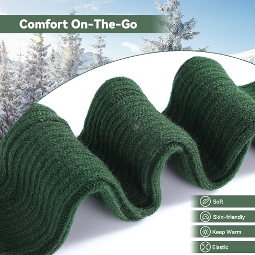 Image of Pleneal Leg Warmers for Women - Leg Warmers 80s Ribbed Knitted Long Socks for Yoga Party Sports Fashion Accessories