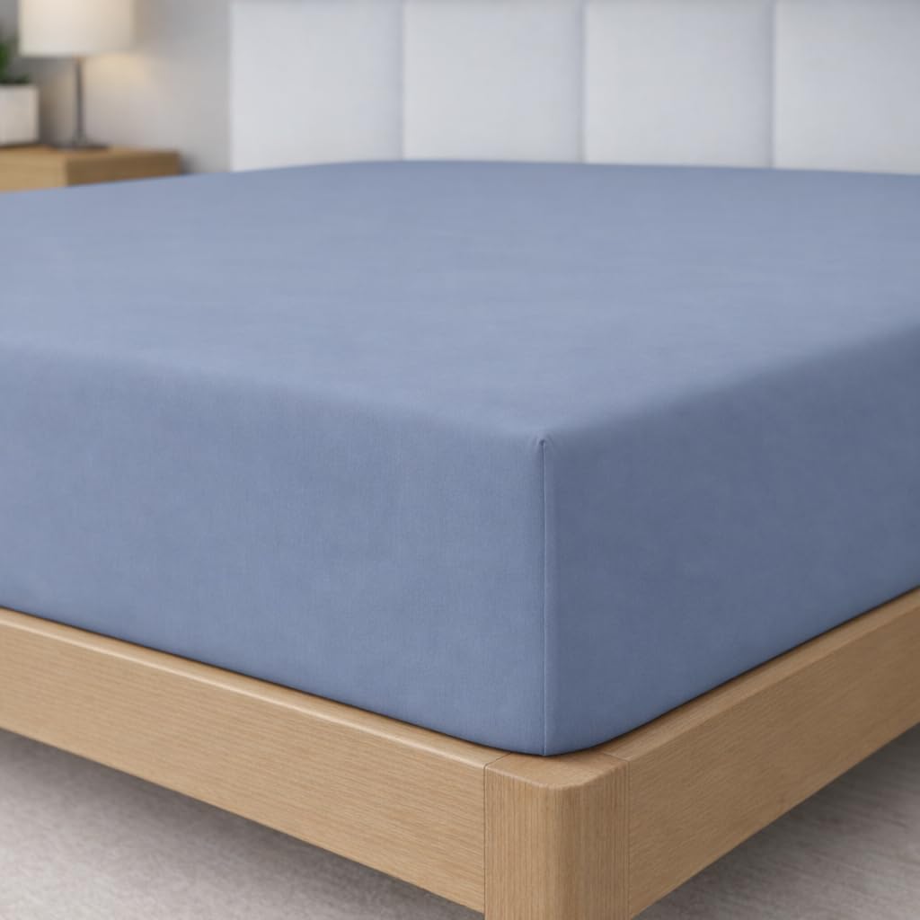 Degrees Home Collection - Sábana Bajera Ajustable 150x190x33 cm - Microfibra de poliéster, Calidad Oeko Tex sin tóxicos, Super Suave - Blanco — view 11