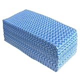 Faliuepe Disposable Cleaning Cloths Multi-Purpose Heavy Duty Disposable Dish Cloth Dish Rags for Kitchen, 7.87 x 15.75 inches -50 Counts/Pack,Blue