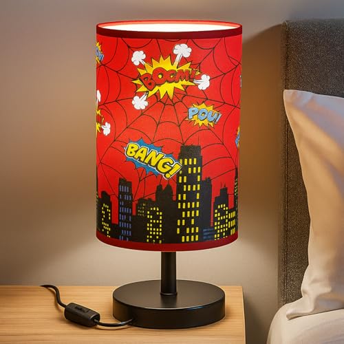 Glooglitter City Table Lamp 3 Colors Dimmable Lights 11.02 x 5.12 Inch Hero Night Light Skyscraper Building Bedside Lamps Decoration for Bedroom Desk Birthday Gifts for Christmas