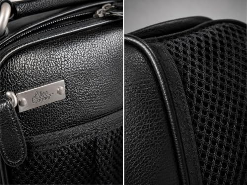 Image of Allen Cooper Premium Leather Sling Bag for Men | Crossbody Messenger Bag with Adjustable Shoulder Strap | Travel Organizer Shoulder Bag for Daily Use, Office & Outdoor Carry