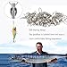 AMYSPORTS Duo Lock Snap Fishing Swivels Stainless Barrel Swivels Fishing Lure Snap Swivels Ball Bearing Swivels Fishing Tackle for Saltwater Fishing Freshwater Fishing 50pcs 40lbs