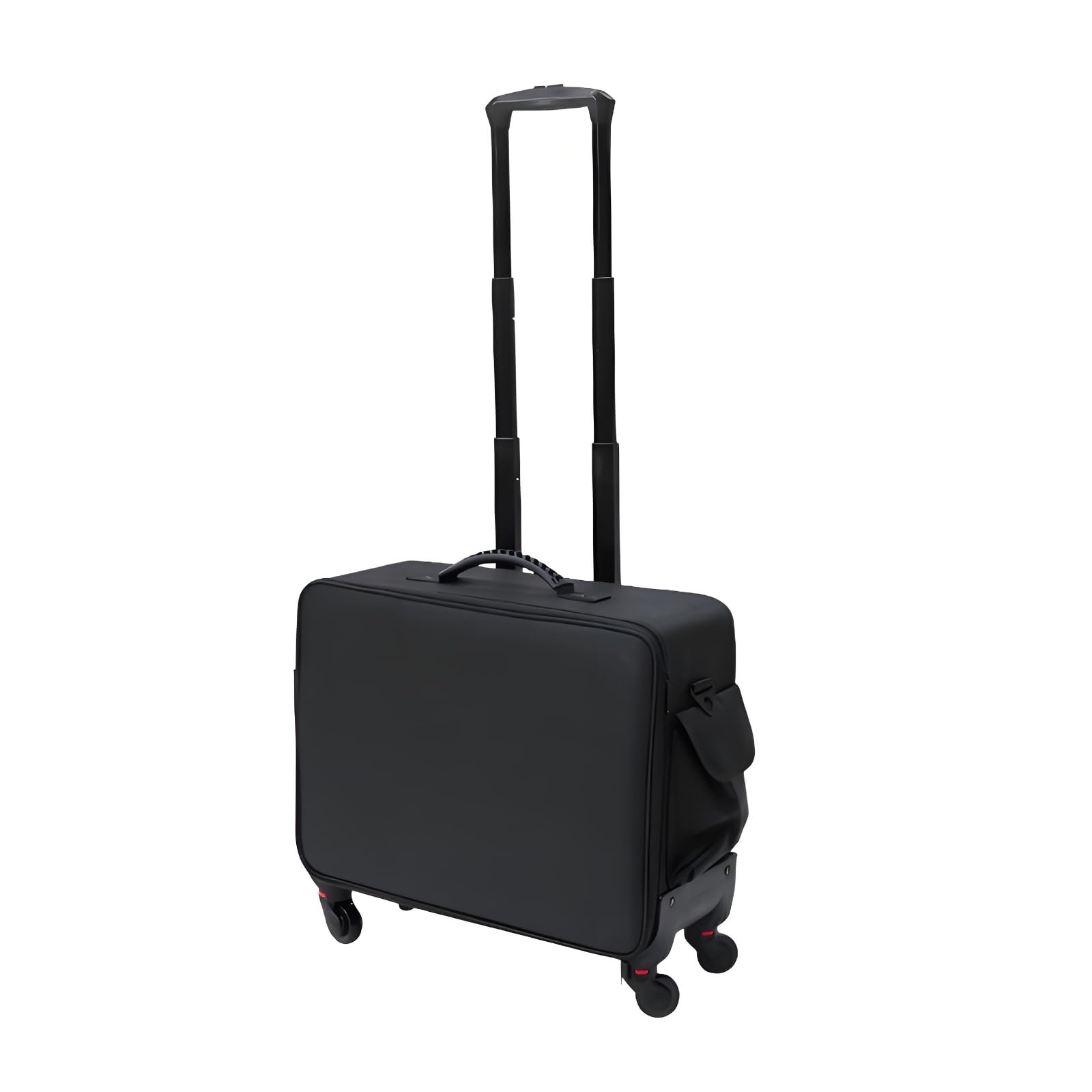 TISHITA Waterproof Makeup Case Kosmetikkoffer Trolley Schminkkoffer Visagistenkoffer mit Wasserdichter Oxford Oberfläche Zweilagigem Fachsystem Und Rollstange für Friseur Salon Reise Profi Einsatz