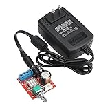 DC 12V Digital Audio Amplifier Board, DROK DC12V Small Stereo AMP Module 10W+10W Dual Channel Digital Audio Amplify Circuit Board 2.0 Hi-FiClass-D PC Amplifier Sound System DIY with Power Adapter