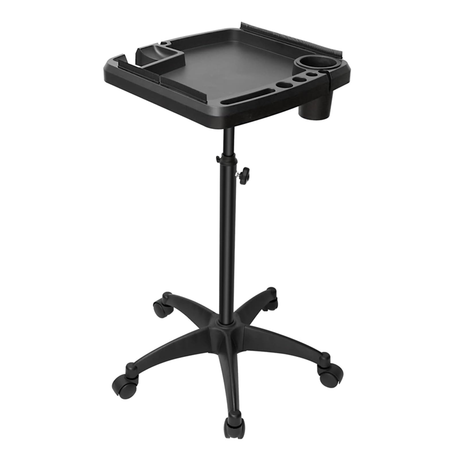 carrello mobile per salone Carrello in alluminio con vassoio mobile Altezza Beauty Barber Spa Storage Salon Tattoo Hairstylist Tool