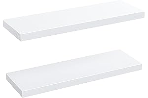 Amada HOMEFURNISHING Floating Shelves 24 Inches - Stylish and Functional Wall Decor for Any Room