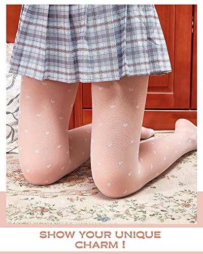 Eurzom 6 Pairs Women Fishnet Tights Lace Polka Dot Stockings High Waist Pantyhose Leggings for Halloween4