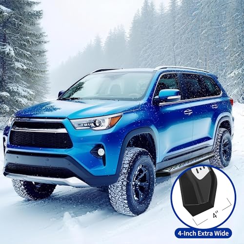 Estribos 4 pulg para Toyota Highlander 2014-2019, aluminio y plástico, 2 piezas miniatura 7