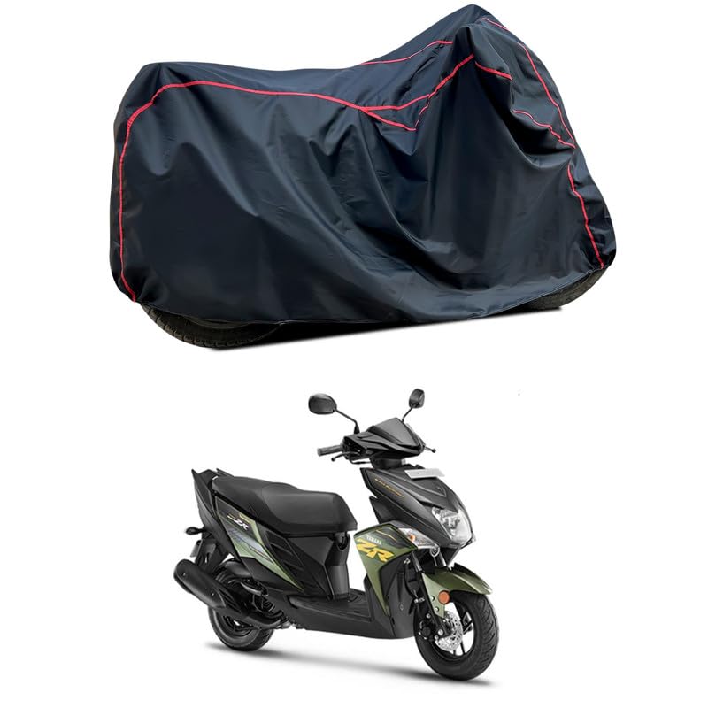 Image of Waterproof Scooter Cover Compatible with Yamaha Cygnus Ray ZR Fabric UV Protection (Black)