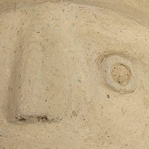 Paper Mache Moon with Face Wall Decor, Ivory