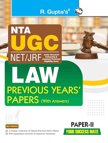 NTA-UGC-NET/JRF: LAW (PAPER-II) Previous Years' Papers (With Answ...