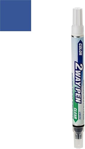 Miniatura 4 de Tarro de media onza para pintura de retoque automotriz Nissan Versa Note - Daytona Blue Pearl Metallic B17 - Color+Paquete de capa transparente