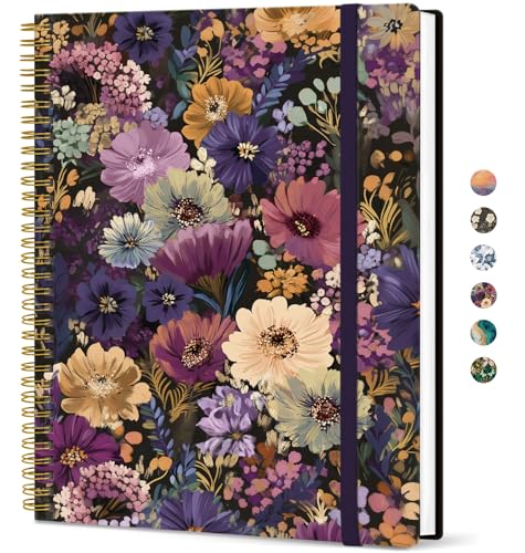 Carnet ligné à spirales pour le travail et grand journal d'écriture au bureau ou à la maison
