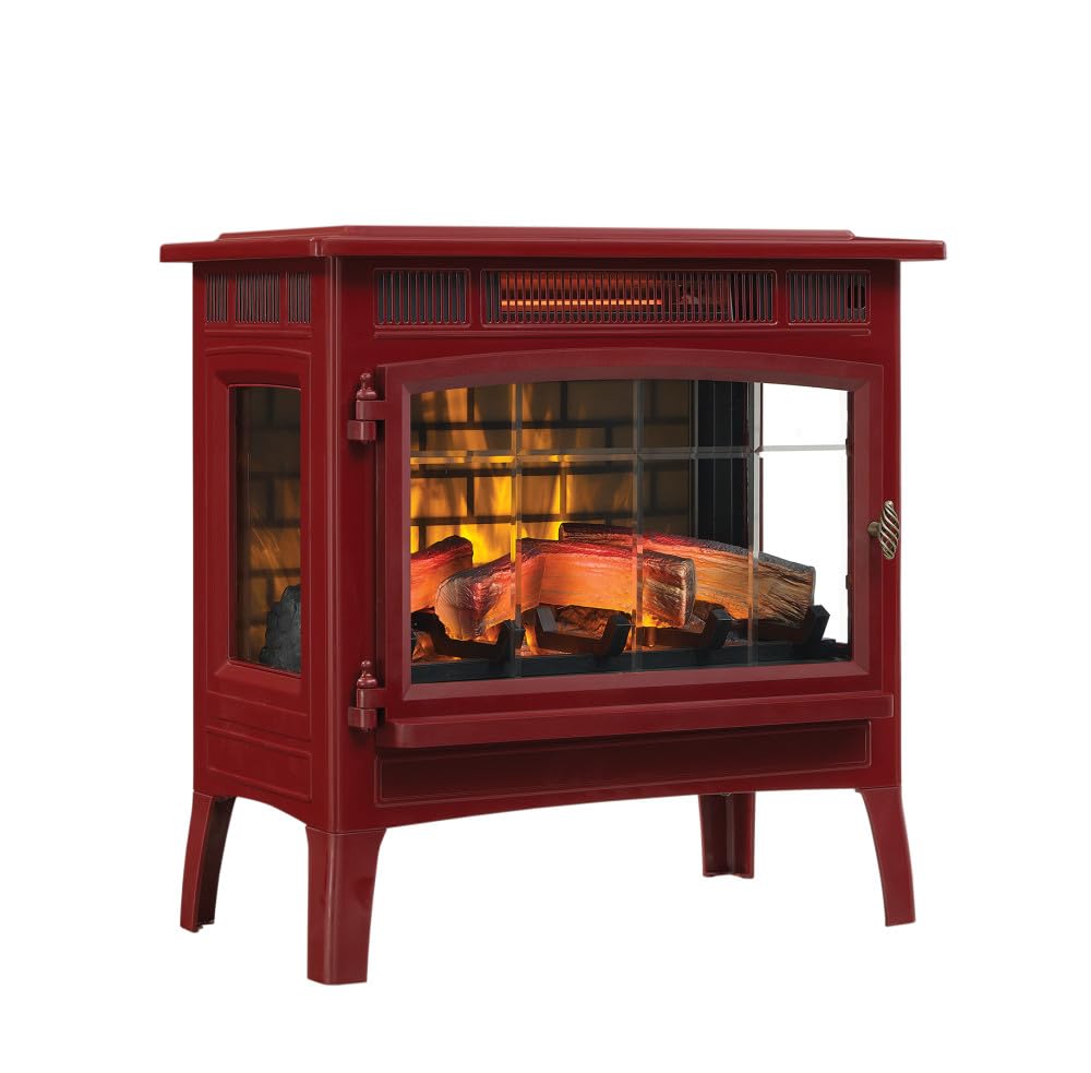duraflame Freestanding Electric Fireplace Stove Heater with 3D Flame Effect for 1,000 Sq. Ft. Cinnamon