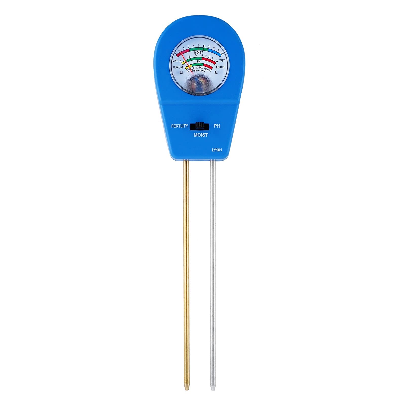 Mmhhhg Blu Moisture Meter, 3-In-1 Soil Ph Meter Soil Tester With Moisture Fertility Ph Meter Gardening Tool For Farm Lawn Outdoor(Blu)