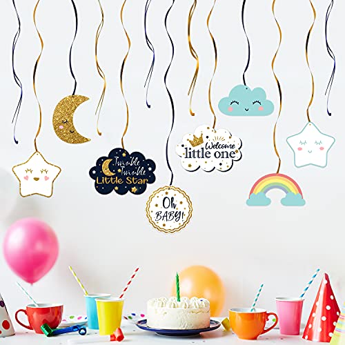 Lingteer Twinkle Twinkle Little Star Swirls Streamers - Cheers To Baby Shower Birthday Party Hanging Decorations - Boy. #TOP3