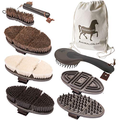 Animalon CareFlex CareFlex Paardenhaar-karaat, stengels, glansborstel en massage-streep, cardetsche, manen- en… - Image 3