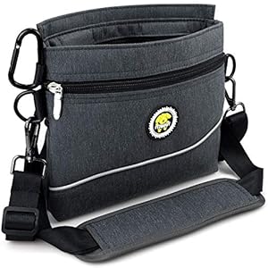 Hunde Leckerlie Tasche mit Magnet-Verschluss, 2 Zip-Tasche, Futterbeutel Hunde mit herausnehmbare Innentasche…