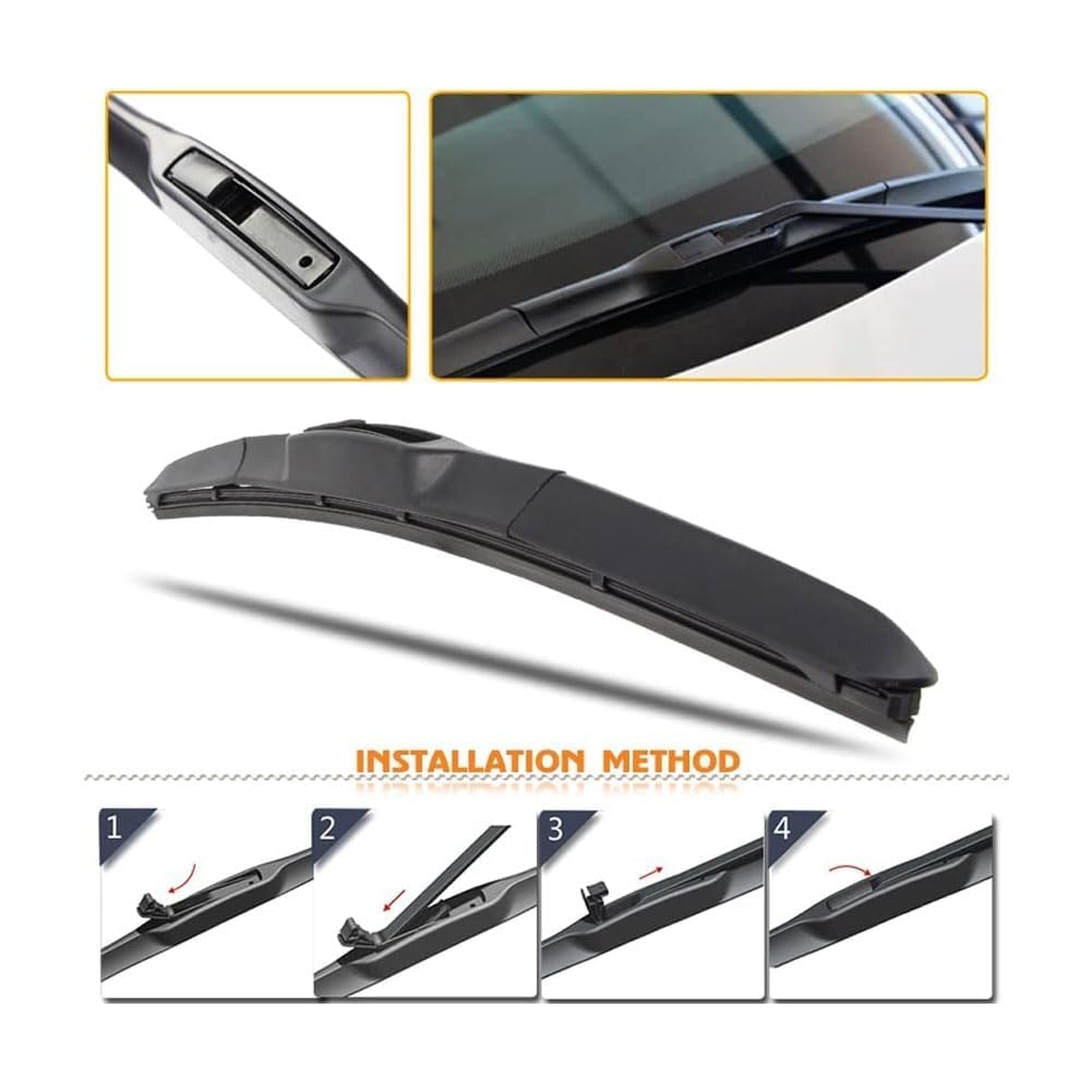Escobilla Limpiaparabrisas para Mitsubishi Eclipse Cross 2017-2023 Limpiaparabrisas de Ventana Delantera de Coche