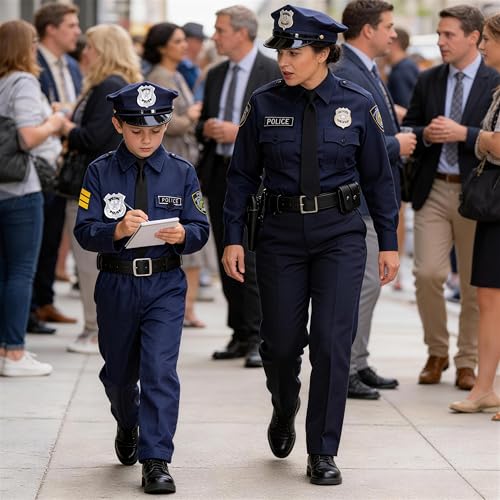 Disfraz de Policía para Niños Uniforme para Halloween miniatura 2